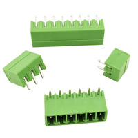 Bloque de terminales PCB enchufable de paso de 3.81mm - Conector de pines en ángulo recto con brida para conexión sin soldadura