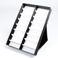 Présentoir pliable Teenyoun en gros à 16 compartiments pour lunettes et bijoux, boîte de rangement, plateau, vitrine cadeau, présentoir pour lunettes de soleil