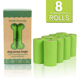 Bolsas Biodegradables para Excremento de Perros, Hechas de Almidón de Maíz, Gruesas, Enrolladas, Compostables y Desechables, Suministro Directo - Product Image 6