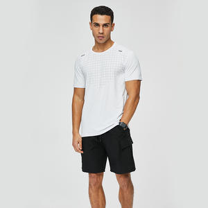 <b>High</b>-Quality Custom Logo 165gsm 90% Polyester 10% Spandex Sportswear Breathable Oversize Crew <b>Neck</b> Gym <b>Tshirt</b> - Product Image 1