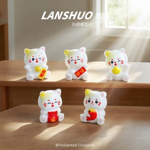 Lanshuo - Dije de Resina con Forma de Gatito en Miniatura 3D para Hacer Pulseras, Accesorio de Manualidades de Plástico - Product Image 5