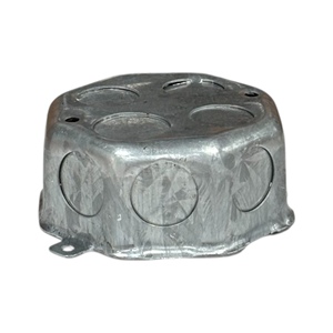 1,0mm de espesor 1/2 pulgadas Knockouts Caja eléctrica de metal galvanizado octogonal - Product Image 3