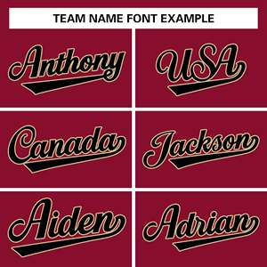 เสื้อเบสบอลแท้สไตล์คลาสสิกสีแดงเข้ม-ดำ-กากีแบบกำหนดเอง - Product Image 3