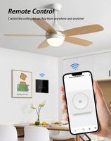 Hooanke Sakelar Kecepatan Kipas Kaca Tempered WIFI Pintar Standar EU/UK, Kontrol Suara & Jarak Jauh. OEM & ODM Didukung.
