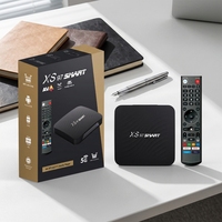 Vente en gros XS97 SMART Android 14 4K Amlogic S905y4 Processeur Quad Core 64 bits HDR 10 bits WiFi 802.11n Boîtier TV