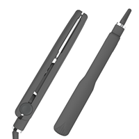 Lisseur de cheveux professionnel personnalisé en céramique et titane, pour usage en camping-car et hôtel, vente en gros
