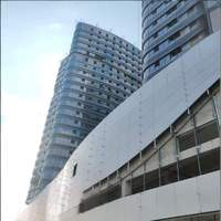 Panneau en aluminium massif avec finition PVDF imperméable pour la construction de bâtiments, panneau mural