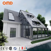 Sunrooms d'inspection d'usine 24 heures sur 24 attachés à la maison avec toit triangulaire Garden Sunroom Modelar Winter Garden Sun Houses