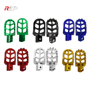 Juego de Pedales de Plataforma Ancha de Aleación de Aluminio CNC <span class=keywords><strong>para</strong></span> Motocicleta Todoterreno, con Dientes Antideslizantes, <span class=keywords><strong>para</strong></span> Mini Dirt Bike, Pit Bike, Mejora de Motocicleta - Product Image 6