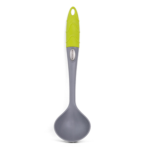 Nonstick Silicone Cooking Ladle Safe For Pots Pans Comfort Grip Long Spoon Kitchen Gadget For Stew Broth Serving - Product Image 1