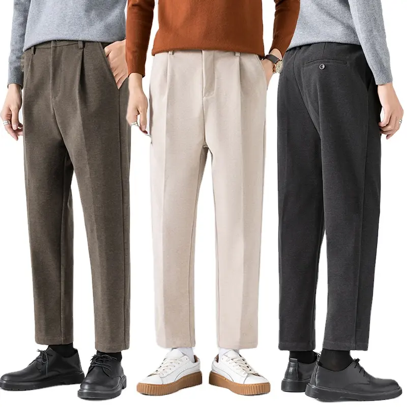 Men's trousers trend loose straight-leg all-match casual trousers oversize men's trousers