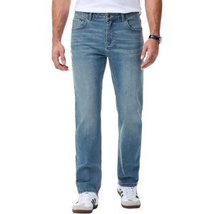 Pantalones Vaqueros de Pierna Recta para Hombre FOXA, Corte Regular, Mezclilla de Peso Medio, Transpirables, Casuales - Product Image 1