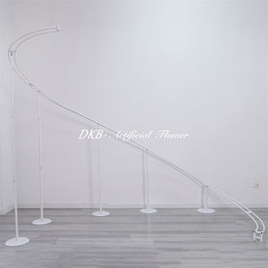 Arche de toile de fond florale en fer avec support pour fleurs artificielles personnalisable - Product Image 3