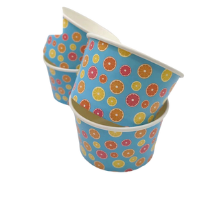 Low MOQ Customized logo Paper <b>Cup</b> for Ice Cream,dessert Bowl with Lid,ice Cream <b>Cup</b> with Lid - Product Image 5