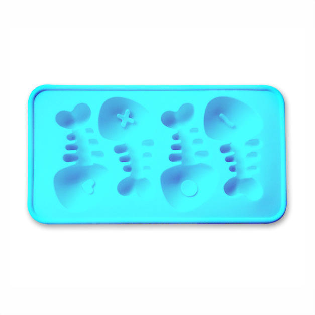 ถาดทำน้ำแข็งรูปกระดูกปลา สีฟ้า