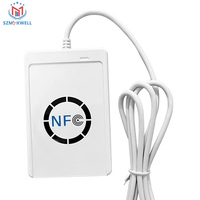 Lector de Tarjetas Inteligentes NFC RFID ACR122U USB 13.56MHz para Tarjetas de Plástico ISO 14443A, Lector y Escritor de Tarjetas con Software SDK Gratuito