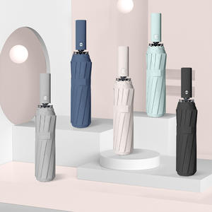 70% Protection UV automatique parapluie pliant <span class=keywords><strong>grand</strong></span> Double pare-soleil moderne publicité <span class=keywords><strong>Parasol</strong></span> pour hommes femmes compagnon de voyage - Product Image 2