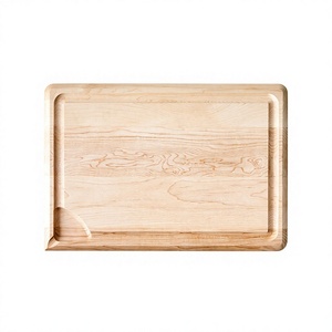 Planche à découper rectangulaire en bois d'acacia, nouvelle conception, durable, faite à la main, naturelle, lavable au lave-vaisselle, vente en gros - Product Image 4