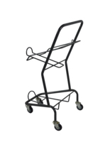 Chariot de courses en maille et chariot de supermarché avec placage en zinc antirouille et revêtement en poudre fabriqué par Jonasson