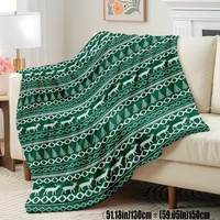 Neuheit Weihnachts-Kuscheldecke Polyester Flanell Einfarbig Ultra Weich Umweltfreundlich Warm Ganzjahres-Luxusdecke für Sofa Bett Baby