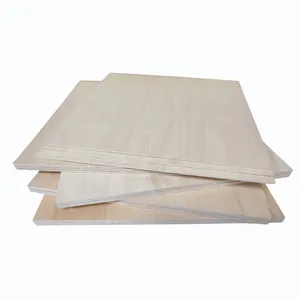 1mm 2mm 3mm Laser Cutting Plywood Basswood And Poplar Wood Laser Plywood with cheap price good quality