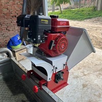 Petite machine de traitement d'aliments pour animaux de ferme diesel essence/machine de coupe-paille de foin d'herbe d'alimentation d'animaux de ferme