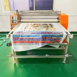 Geniş formatlı boya süblimasyon 48 inç döner ısı basın makinesi 20cm rulodan ruloya dijital etiket yazıcı