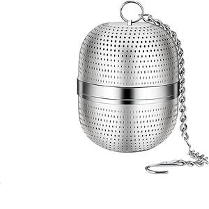 Großer Kreativer Wiederverwendbarer Tee-Infuser aus 304 Edelstahl Tragbarer Loser Tee-Filter Utensilien Netzpoliert Langlebig - Product Image 1