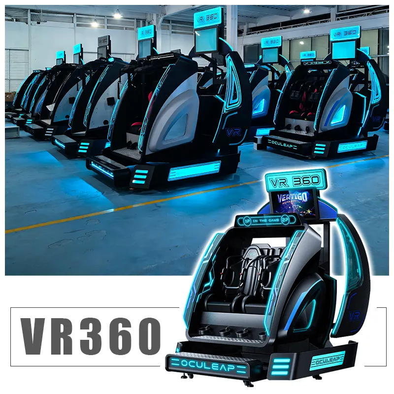 360 VR9Dフライングシミュレーター2人用VR/AR/MR機器ゲーム商用コインおよびクレジットカード決済システムVRゲーム機