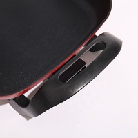 Cuisinière électrique portable de style coréen carrée de 5 L, cuisine saine, pot antiadhésif, chaudron électrique pour dortoir