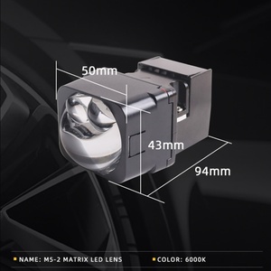 ราคาขายส่ง SANVI M5-2 เลนส์โปรเจคเตอร์รถยนต์ขนาดเล็ก 1.5 นิ้ว แบบ LED Matrix ไฟหน้าแบบ Biled Lens แสงสูง-ต่ำ - Product Image 4