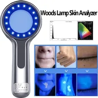 Lámpara de Woods Portátil, Analizador de Piel con Lupa UV, Detector para Análisis de Belleza Facial, Recargable/Con Cable (Opcional)
