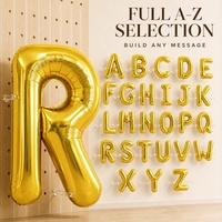 Ballons géants en Mylar de 40 pouces en forme de lettres A-Z pour décoration de fête, ballons en aluminium à l'hélium en forme de lettres, vente en gros