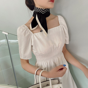 Señoras pañuelos de otoño y el invierno dulce chiffon Cuello pequeño tubo bufanda para mujer elegante carrera Decoración - Product Image 2
