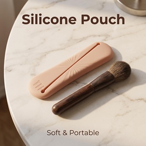 Estuche Expandible de Silicona para Brochas de Maquillaje, Portátil y Multiusos, para Viajes y Oficina - Product Image 6
