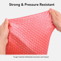 Sacs à bulles antistatiques rouges JIJID, emballage antichoc, pochette de protection ESD, taille personnalisée, pour l'électronique