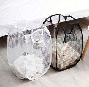 Mesh Popup Hamper Foldable Laundry Extra Large Capacity <b>Collapsible</b> Clothing <b>Storage</b> Basket With Handles Gift - Product Image 1