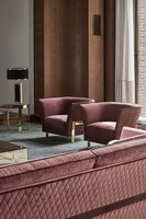 Fauteuil simple confortable, chaise de salon, design de luxe, personnalisé