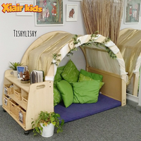 Étagère à livres pour les coins de lecture préscolaires, construction en bois, armoire à livres, mobilier de bibliothèque Montessori pour la garderie des enfants