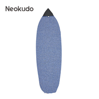 Housse de planche de surf légère en tissu éponge, avec poche intérieure, housse de chaussette de planche de surf multicolore, taille personnalisée