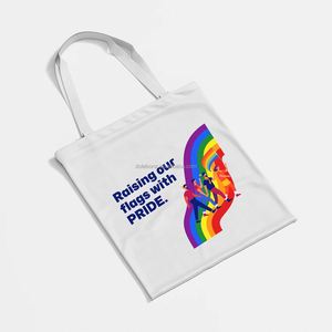 DLBZ Sac fourre-tout en toile personnalisé, robuste, écologique, uni, pour l'extérieur, idéal pour la Journée de la fierté des minorités (Wholesale) - Product Image 2