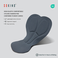 Coussinets de cyclisme 3D respirants, écologiques, à séchage rapide, en Spandex/Nylon de haute qualité, avec chamois sans couture, pour hommes adultes Sokind
