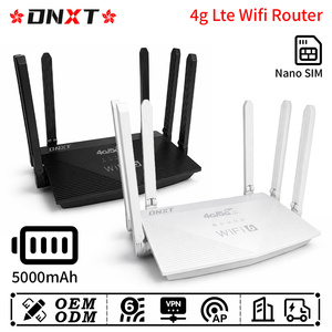 Routeur WiFi 4G LTE DNXT Cat4 2,4 GHz, 300 Mbps, 1 port WAN/3 ports LAN, modem USB LTE 5000 mAh, pour usage professionnel - Product Image 1