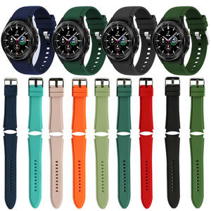 Correa de silicona de 20mm para <span class=keywords><strong>Samsung</strong></span> <span class=keywords><strong>Galaxy</strong></span> <span class=keywords><strong>Watch</strong></span> 4, 44mm, <span class=keywords><strong>40mm</strong></span>, pulsera deportiva, <span class=keywords><strong>Galaxy</strong></span> <span class=keywords><strong>Watch</strong></span> <span class=keywords><strong>5</strong></span>, Banda Clásica de 46mm y 42mm - Product Image 5