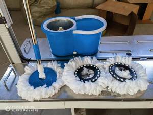 2025 Set ember pel putar, pel pembersih dapat diputar dengan ember plastik 2 kepala pel - Product Image 4