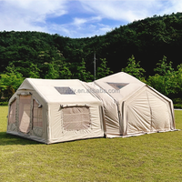 Tente gonflable géante Air Cube verte à prix d'usine avec tente de camping et de fête extérieure intégrée