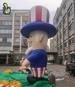 Mascotte portatile gonfiabile <span class=keywords><strong>zio</strong></span> Sam figura, Parade Festival decorazione gonfiabile Sam statua palloncino - Product Image 4