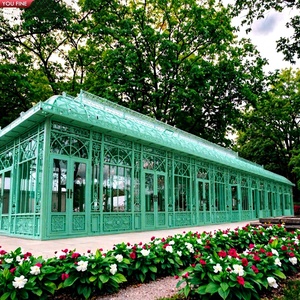 Invernadero de Jardín YOUFINE, <span class=keywords><strong>Orangerie</strong></span> de Hierro Forjado, Gazebo para Jardines y Estancias Históricas al Aire Libre - Product Image 1
