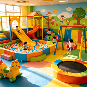 <span class=keywords><strong>Castillo</strong></span> <span class=keywords><strong>de</strong></span> Juegos Pequeño para Niños, con Toboganes y Piscinas <span class=keywords><strong>de</strong></span> Pelotas, Apto para Guarderías - Product Image 1