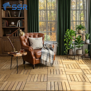 กระเบื้องพื้นไม้กระถินณรงค์ 6 แผ่นแบบธรรมชาติ สำหรับปูพื้นภายนอกอาคาร เหมาะสำหรับพื้นที่กลางแจ้งในวิลล่า - Product Image 5